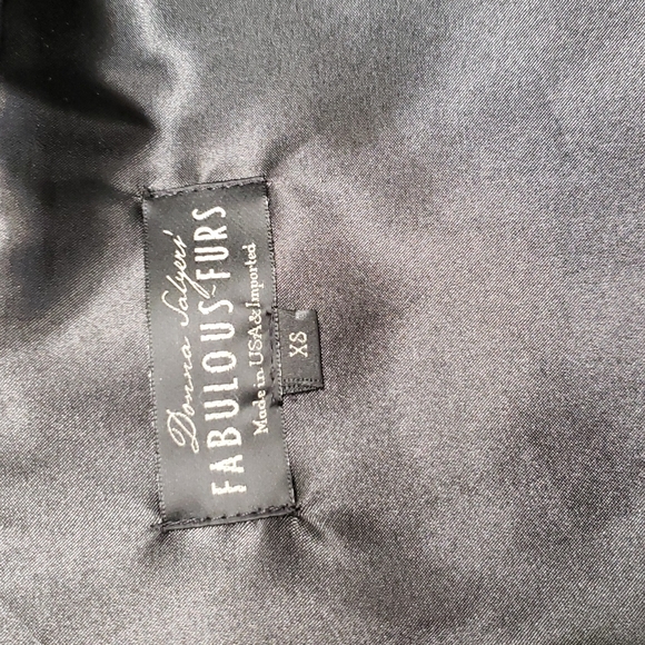 BLACK SHEARED BEAVER FAUX FUR HOODED PARKA - Picture 6 of 12